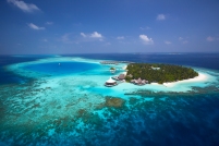 Aerial View on Baros Maldives